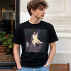 Funny Smoking Cat Meme T-Shirt - Featuring a Smoking Tabby Cat Design