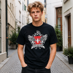 Switzerland Alps Mountain Graphic Vintag T-Shirt Swiss Flag Travel Adventure Tee