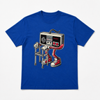 Short Sleeve Men's Fashion Street Style Casual Trendy Graphic T-Shirt with Retro