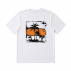 Palm Tree Graphic T-Shirt Tropical Beach Summer Vacation Casual Tee