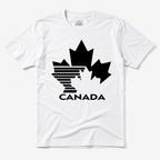 Canada Maple Leaf Graphic T-Shirt Canadian Pride Flag Style Casual Tee