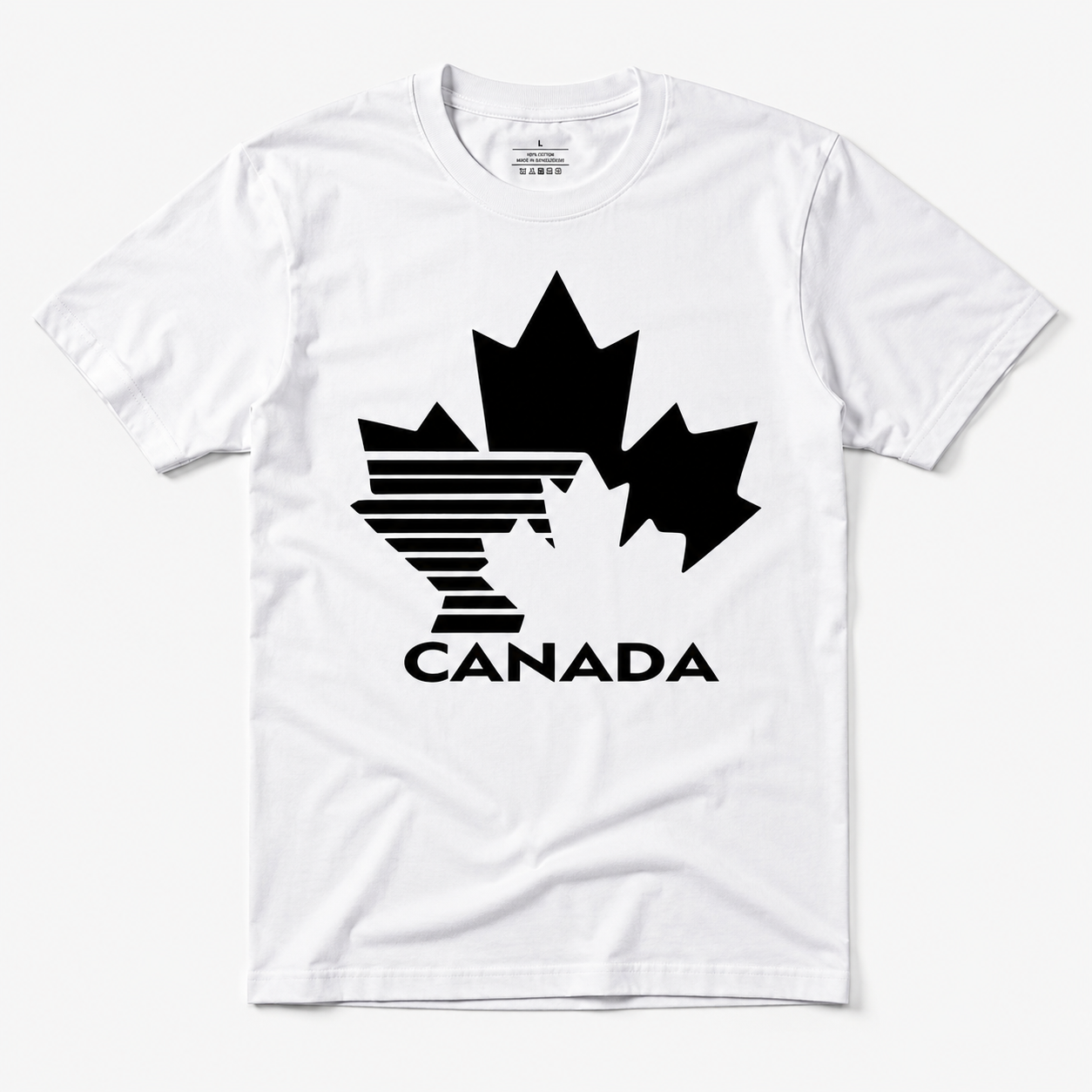 Canada Maple Leaf Graphic T-Shirt Canadian Pride Flag Style Casual Tee