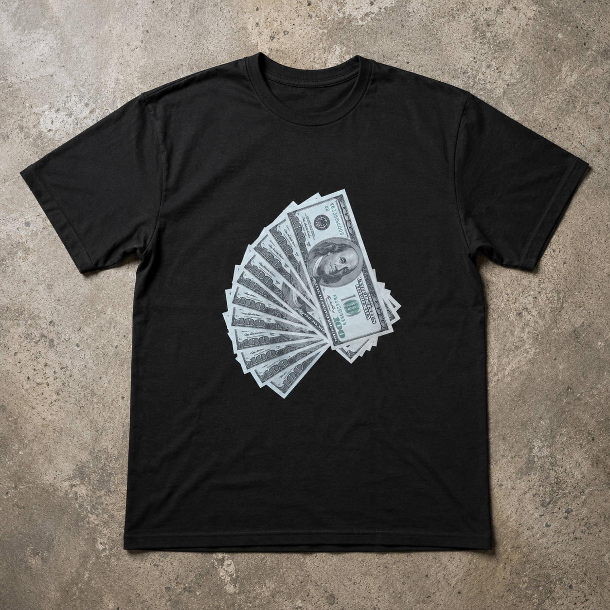 6 People I Trust Funny Money Graphic T-Shirt Dollar Bill Humor Meme Tee