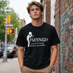 FuCough Funny Sarcastic Humor Graphic T-Shirt Allergy Season Joke Tee