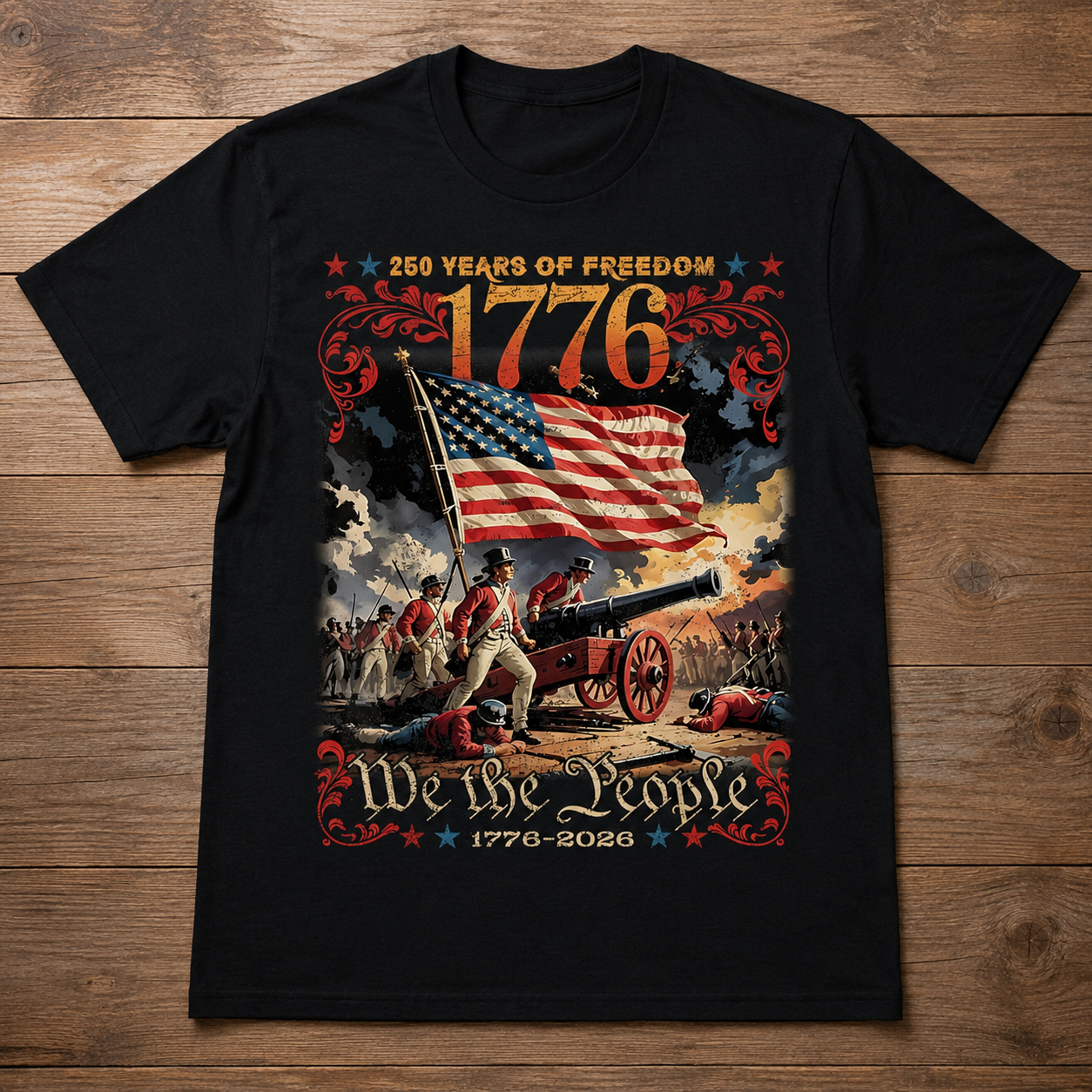 USA 250th Anniversary T-Shirt | 1776-2026 We The People Patriotic Tee