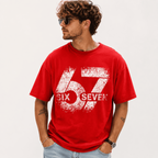 Six Seven 67 Number Graphic T-Shirt Vintage Streetwear Unisex Tee