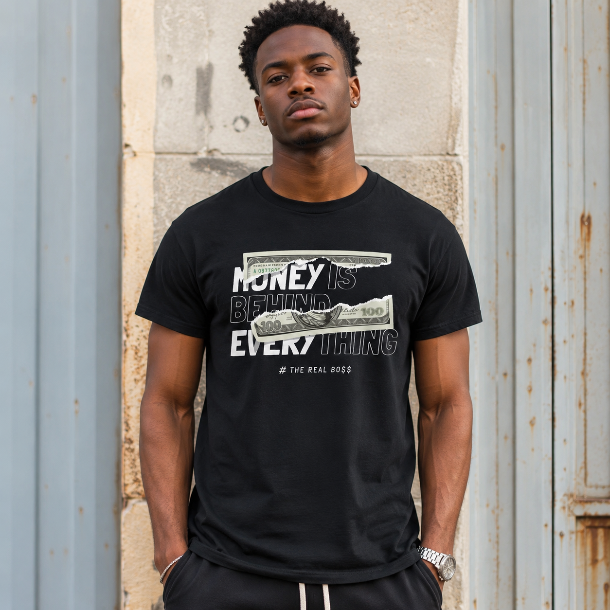 6 People I Trust Funny Money Graphic T-Shirt Dollar Bill Humor Meme Tee