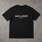 Milano Italy T-Shirt Minimalist Milan Travel City Graphic Tee Unisex Streetwear