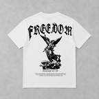 Freedom Angel Graphic T-Shirt Men Christian Isaiah 41:10 Faith Tee