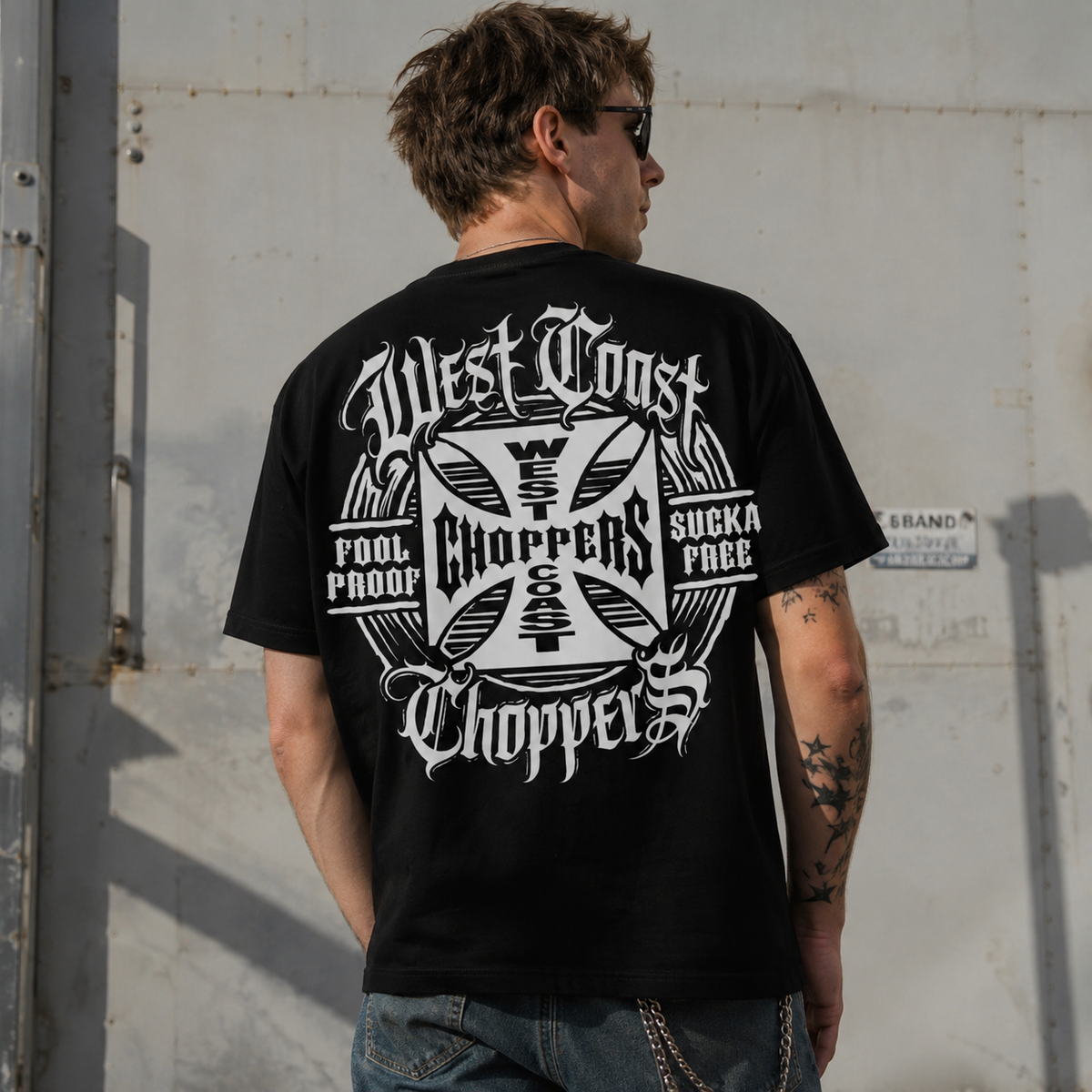 Men'S Trendy T-Shirt Featuring a Unique West Coast Choppers Letter Print shirt