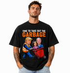 Funny Political Satire Garbage Graphic T-Shirt Men's Election Humor Tee