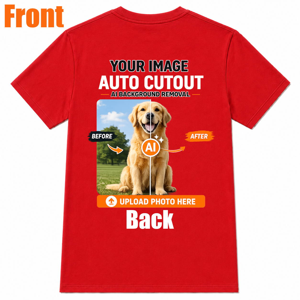 AI Background Remove Custom T-Shirt – Design Your Own Personalized Shirt