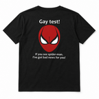 Funny Gay Test Bat Symbol Optical Illusion Joke Men's T-Shirt