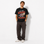 Let the Bodies Hit the Floor Funny Old Man Dark Humor Men's T-Shirt