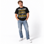 Hooks and Chains Excite Me Tow Truck Driver Funny Graphic Men's T-Shirt
