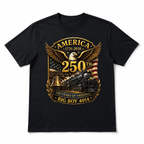 Big Boy 4014 Train USA 250th Anniversary T-Shirt Patriotic 1776-2026 Tee