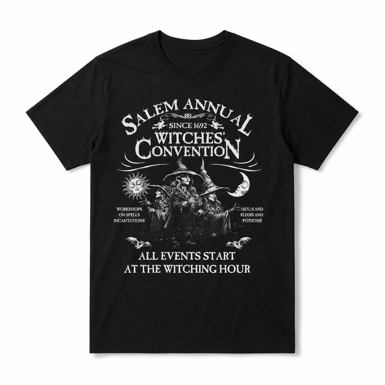 Salem Annual Witches Convention Witchcraft Gothic Halloween Men's T-Shirt