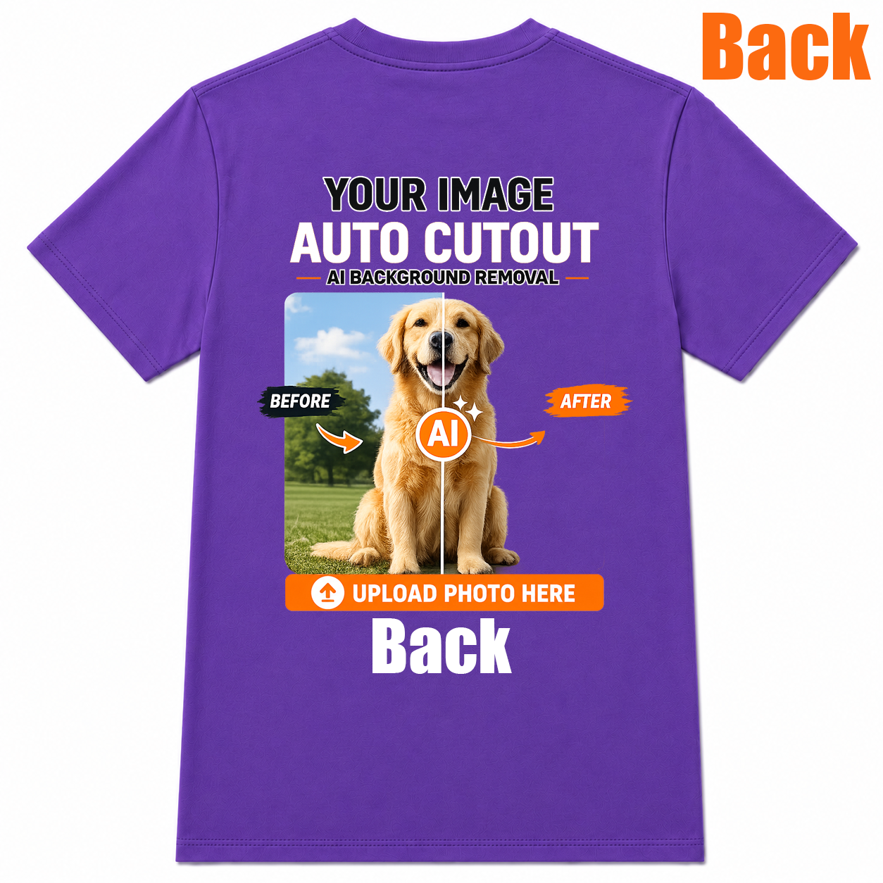 AI Background Remove Custom T-Shirt – Design Your Own Personalized Shirt