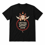 Emotional Support Demon Funny Goat Dark Humor Gothic Men's T-Shirt