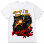 Men's Funny Skeleton Biker Graphic T-Shirt Vintage Motorcycle Tee