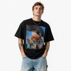 Funny 911 Rigby Cat Meme Graphic T-Shirt for Men Gag Humor Tee