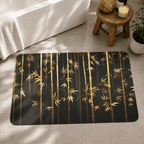 Bamboo Forest Entryway Mat Quick Dry Super Absorbent Non Slip Nature Decor