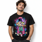 Creepy Eyeball Gumball Machine Horror Men's Graphic T-Shirt