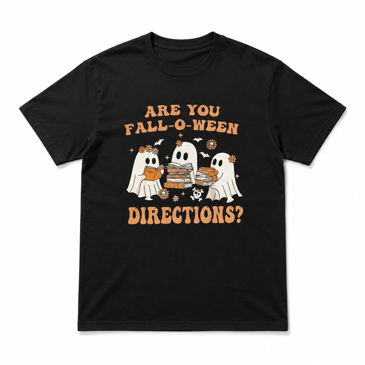 Funny Fall-O-Ween Ghost Pumpkin Halloween Graphic Men's T-Shirt