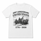 USA 250th Anniversary We The People Patriotic Men's T-Shirt 1776-2026