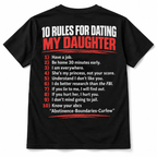 10 Rules for Dating My Daughter Funny Protective Dad Men's T-Shirt