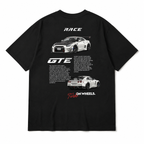 Race Car Turbo On Wheels Graphic Tee - Racing Spec Japanese Sport Car Shirt
