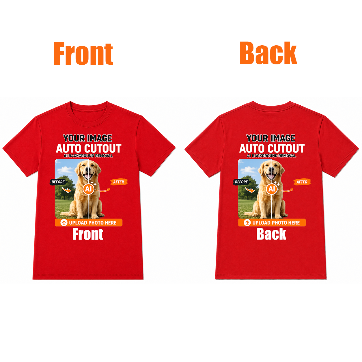 AI Background Remove Custom T-Shirt – Design Your Own Personalized Shirt