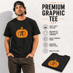 Pi Pumpkin Math Halloween Funny Geek Nerd Teacher Graphic Men's T-Shirt