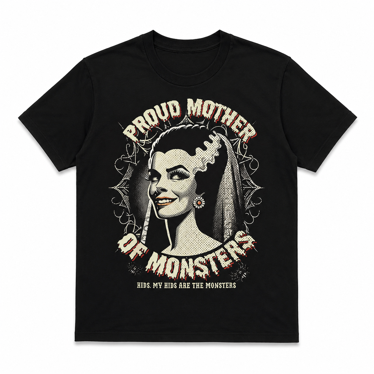 Proud Mother of Monsters Funny Horror Mom Halloween Graphic Men's T-Shirt