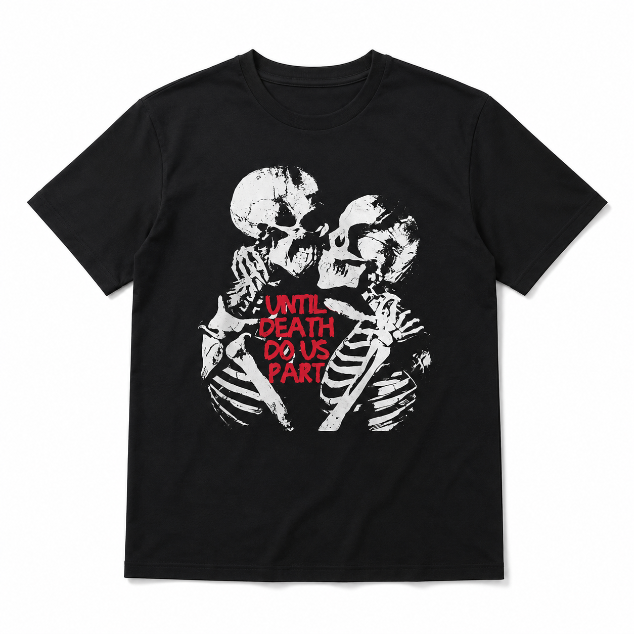 Until Death Do Us Part Skeleton Couple Gothic Love Men's T-Shirt