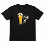 Funny Skeleton Beer Lover Drinking Humor Halloween Graphic Men's T-Shirt
