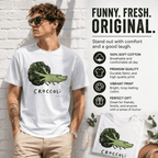 Croccoli Funny Broccoli Crocodile Graphic T-Shirt Cute Food Pun Tee for Men
