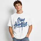 Stay Humble Graffiti Script Men's Graphic T-Shirt Streetwear Urban Tee