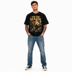 Tis The Season Halloween Ghost Pumpkin Skeleton Spooky Graphic Men's T-Shirt