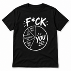 Fck You Pie Chart Funny Sarcastic Adult Humor Graphic Men's T-Shirt