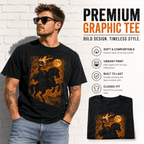 Headless Horseman Halloween Pumpkin Rider Spooky Gothic Graphic Men's T-Shirt