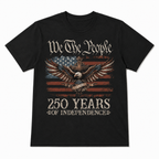 USA 250 Years 1776-2026 American Flag July 4th Patriotic Men's T-Shirt