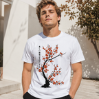 Japanese Cherry Blossom (Sakura) Bonsai Tree Graphic Tee T-Shirt