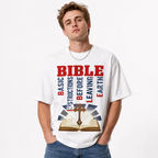 Bible Graphic T-Shirt Christian Faith Religious Inspirational Tee