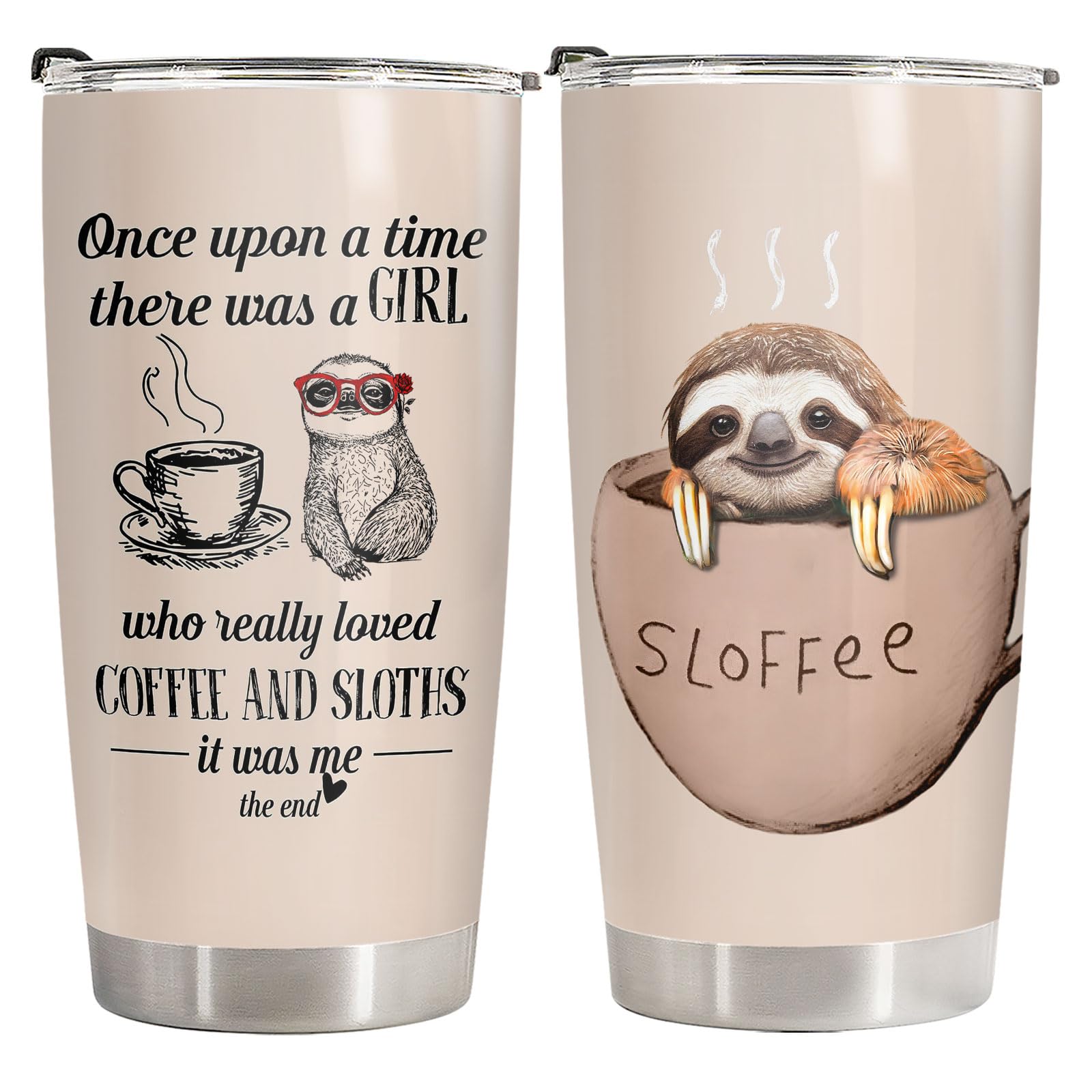 34HD Funny Black Cat Tumbler with Lid, 20oz Stainless Steel Vacuum Insulated Everything Is Fine Cup, Cat Lover Gifts for Women Birthday Mothers Day Halloween Christmas