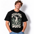 Feeling Dope Retro Rabbit Mushroom Forest Men's Graphic T-Shirt