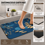 Japanese Pagoda Entryway Mat Quick Dry Super Absorbent Non Slip Zen Lakeside