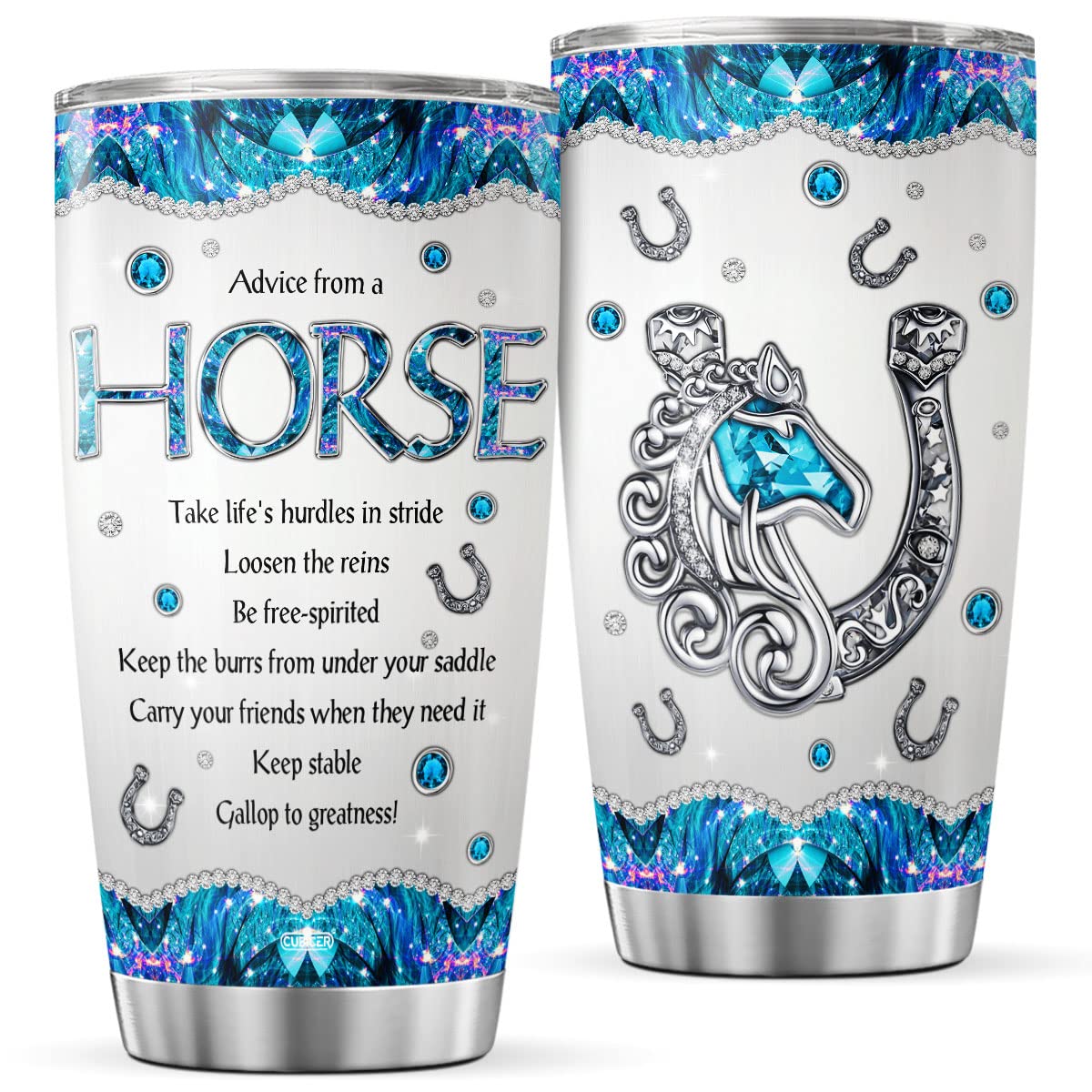 CUBICER Koala Bear Jewelry Style Coffee Tumblers Cute Koala Mugs Insulated Mug Cup Double Wall Tumbler Gifts For Girls Women Christmas Birthday Holiday Large 20 Oz Home Travel