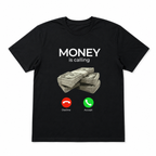 Money In Call Cash Funny Business Graphic Men’s T-Shirt Hustle Humor Tee