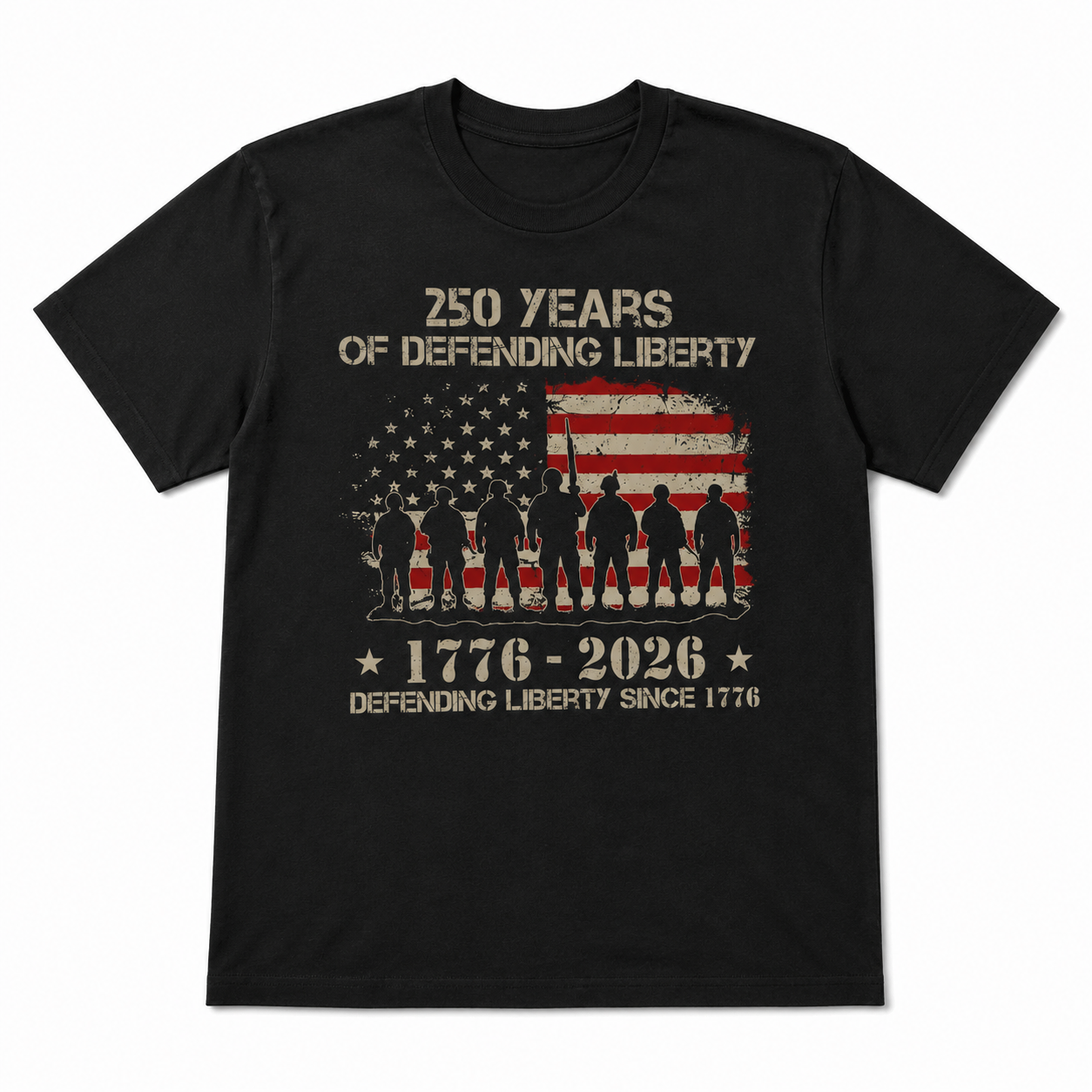 USA 250th Anniversary 1776-2026 Patriotic July 4th Men's T-Shirt